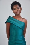 P402M - One Shoulder Fold Over Gown, dress from Collection Amsale