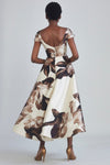 P406M - Printed Mikado Tea-Length Dress, dress from Collection Amsale