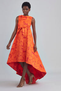 P407J - Jacquard Trapeze Dress
