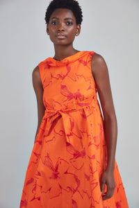 P407J - Jacquard Trapeze Dress