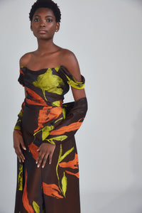 P408J - Tulip Jacquard Gown