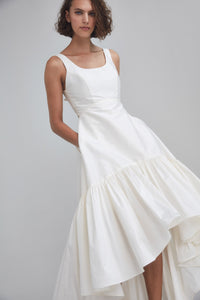 LW188 - Taffeta High-Low Hem Dress