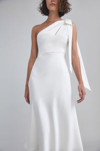 LW193 - One-shoulder Bias Cut Dress
