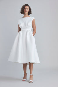 LW195 - Mikado Bias Cut A-line Dress