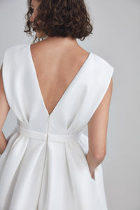 LW195 - Mikado Bias Cut A-line Dress