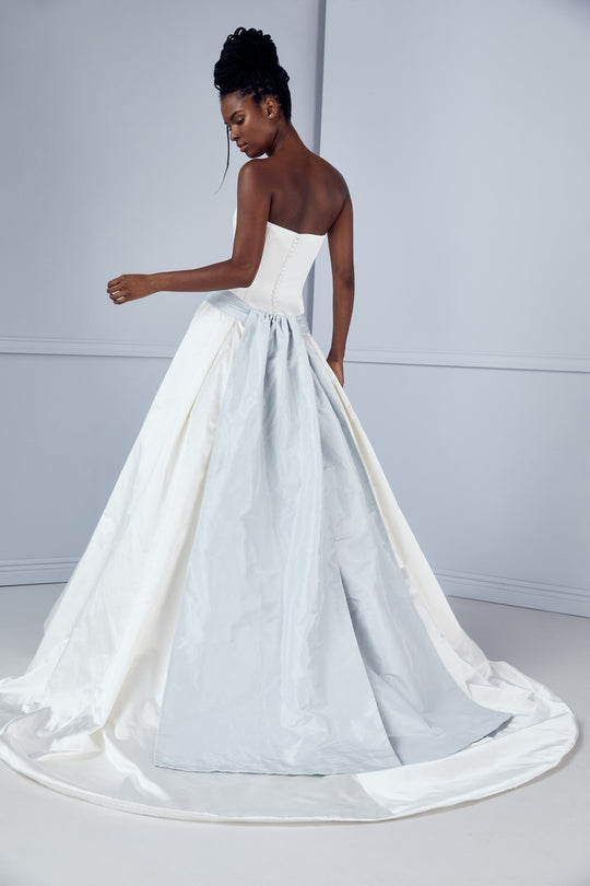 Blue Sash - Amsale Archive, $5,170, dress from Collection Amsale