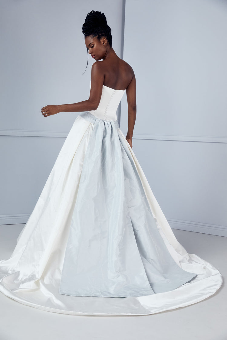 Blue Sash - Amsale Archive, dress from Collection Amsale