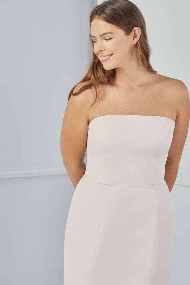 Agnes, dress from Collection Amsale, Fabric: faille