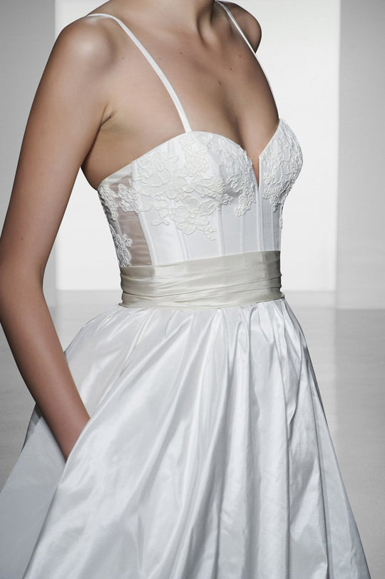 Cameron, $4,015, dress from Collection Amsale