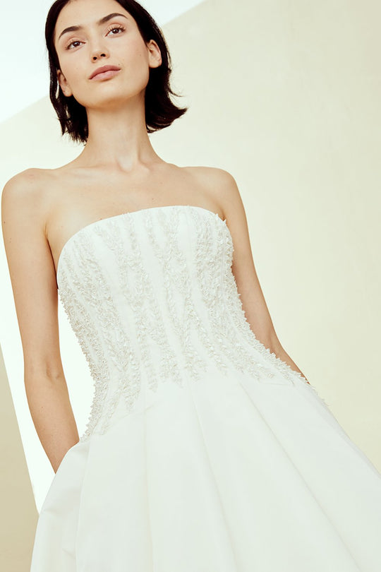Bingham, $7,995, dress from Collection Amsale