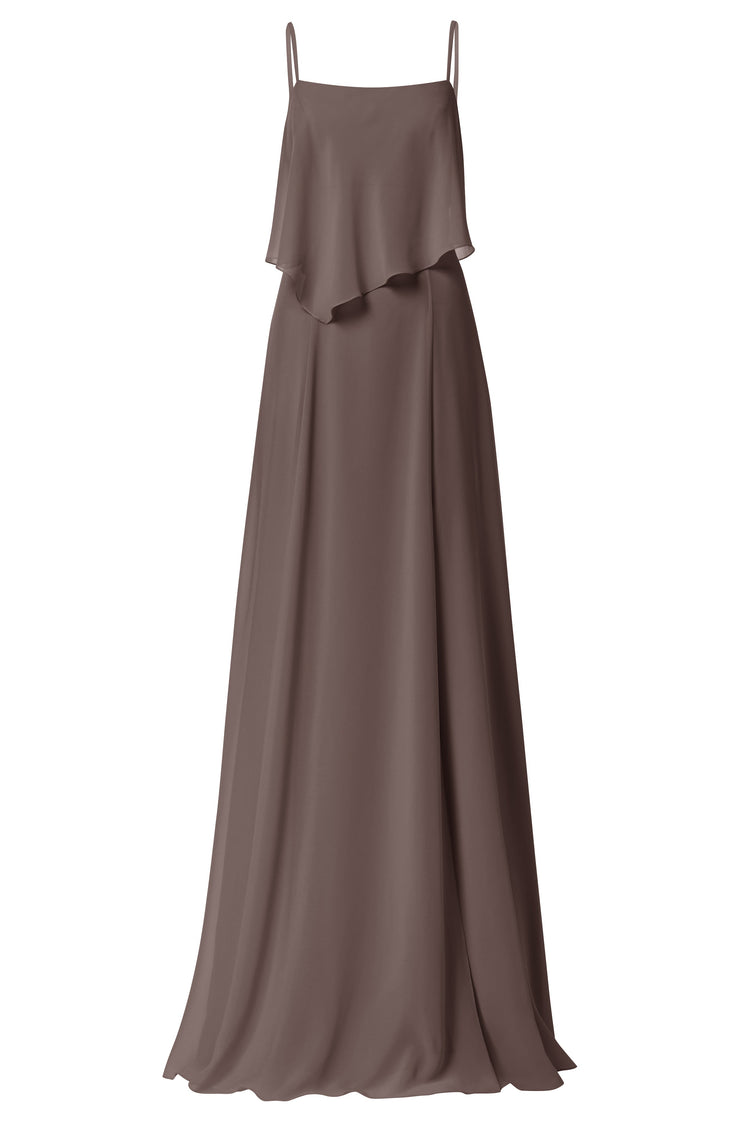 Aries, dress from Collection Amsale, Fabric: flat-chiffon