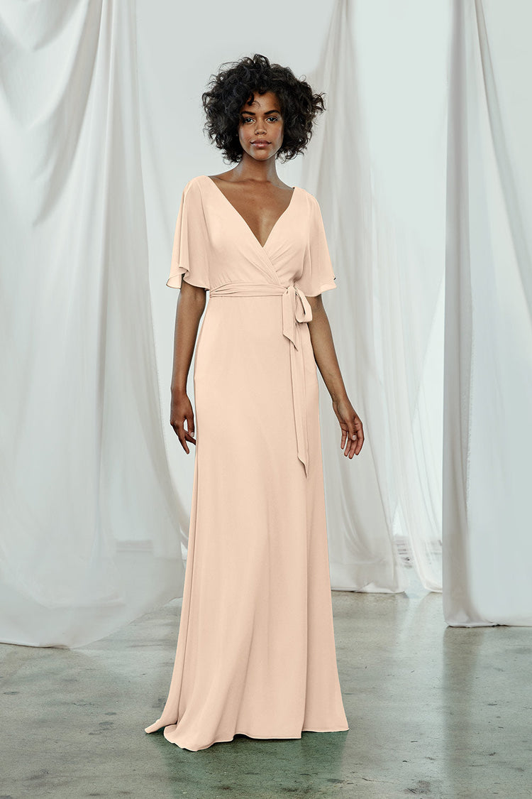 Ava, dress from Collection Amsale, Fabric: flat-chiffon