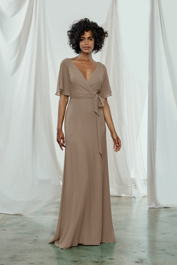 Ava, dress from Collection Amsale, Fabric: flat-chiffon