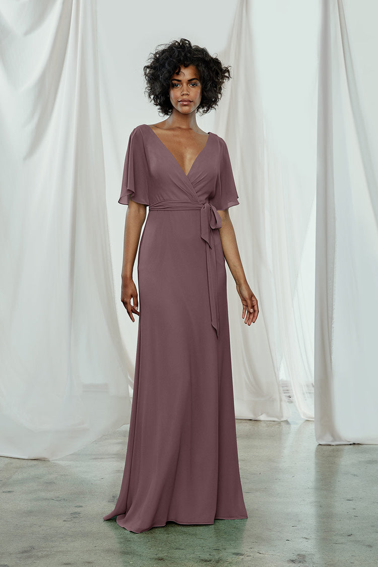 Ava, dress from Collection Amsale, Fabric: flat-chiffon