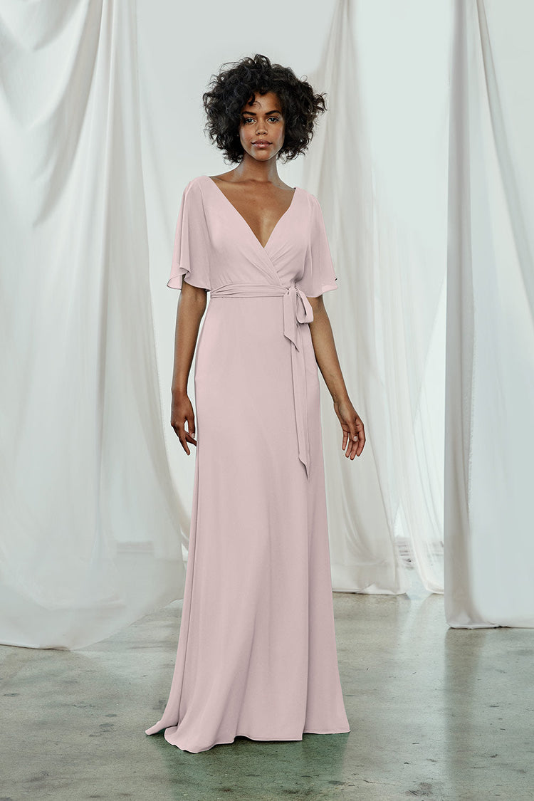 Ava, dress from Collection Amsale, Fabric: flat-chiffon