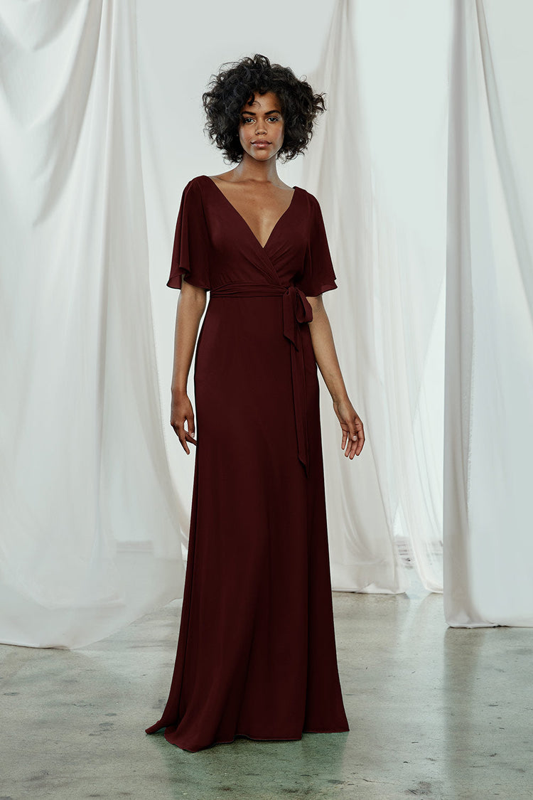 Ava, dress from Collection Amsale, Fabric: flat-chiffon