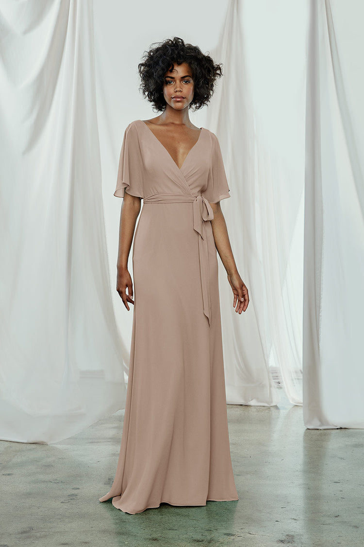 Ava, dress from Collection Amsale, Fabric: flat-chiffon