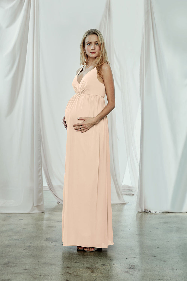 Fletcher - Maternity Dress, dress from Collection Amsale, Fabric: flat-chiffon