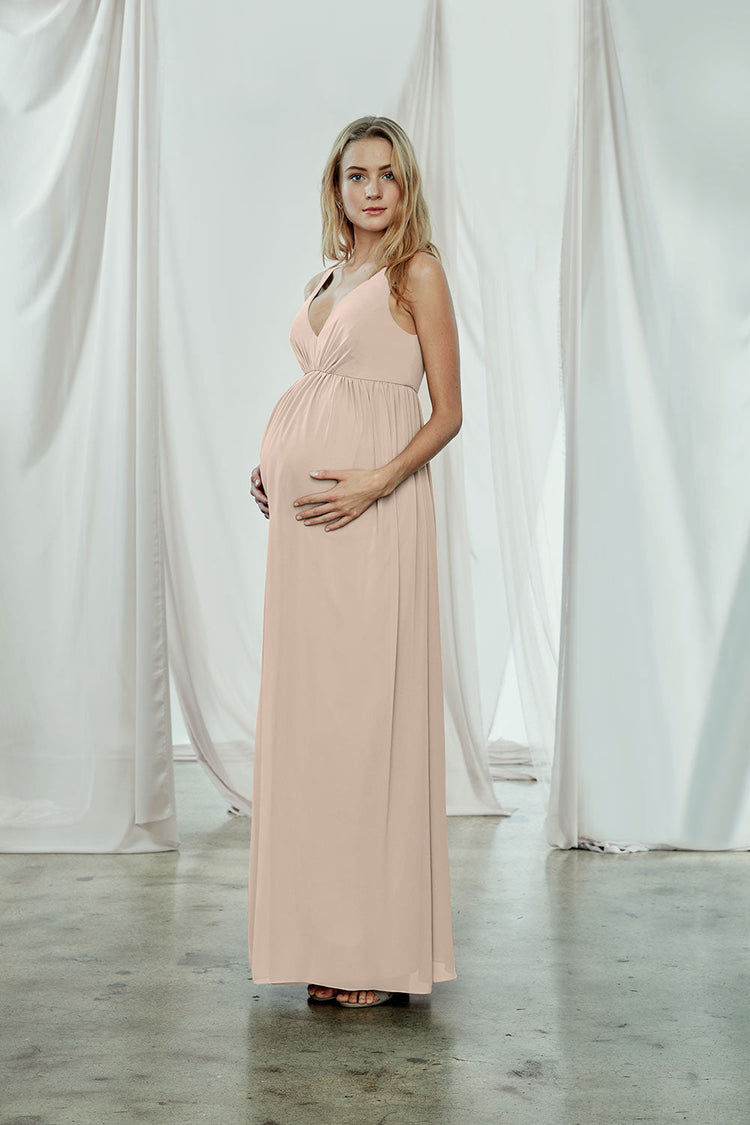 Fletcher - Maternity Dress, dress from Collection Amsale, Fabric: flat-chiffon