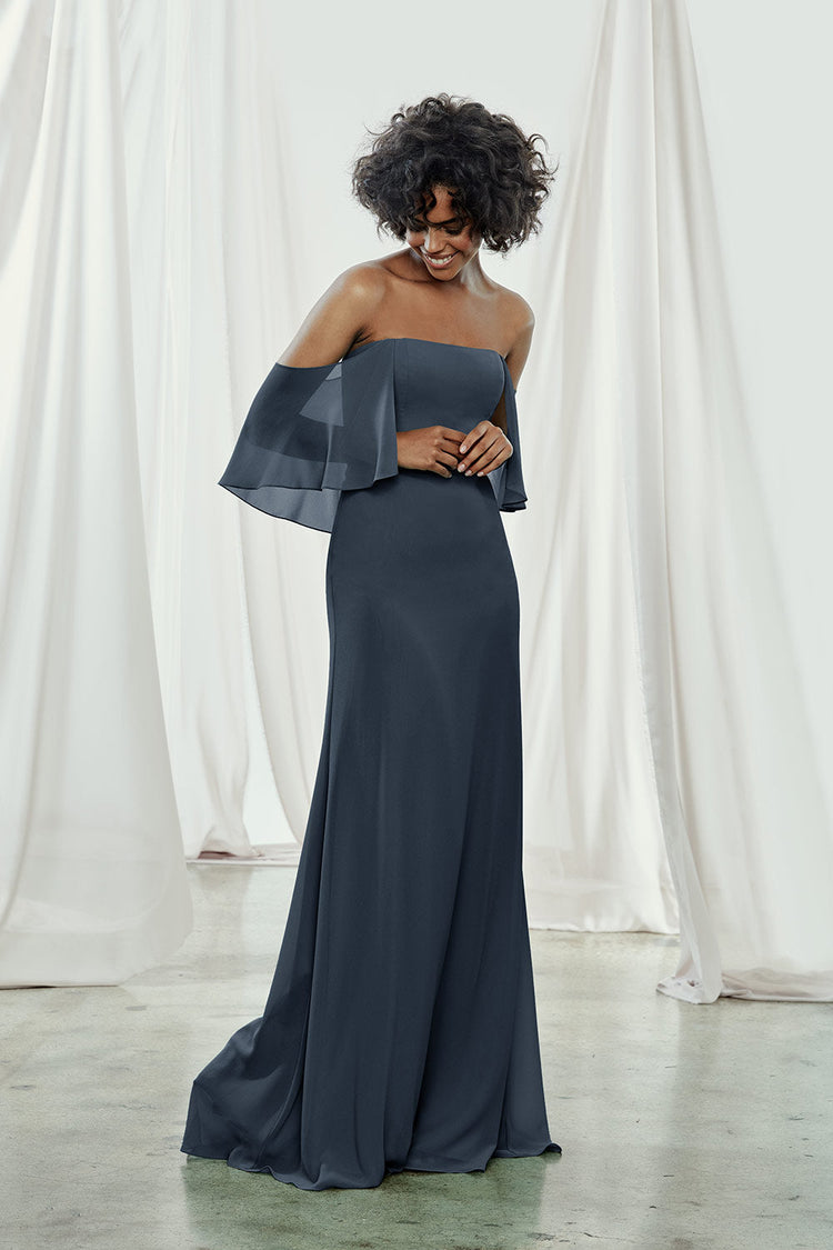 Willow, dress from Collection Amsale, Fabric: flat-chiffon