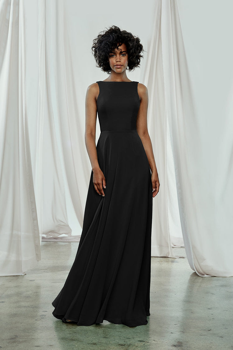 Brynn, dress from Collection Amsale, Fabric: flat-chiffon