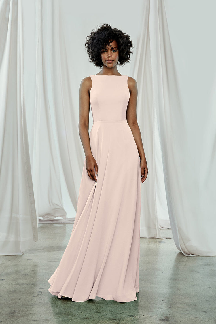 Brynn, dress from Collection Amsale, Fabric: flat-chiffon