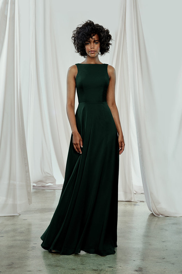 Brynn, dress from Collection Amsale, Fabric: flat-chiffon