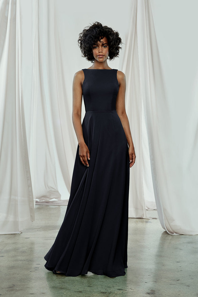 Brynn, dress from Collection Amsale, Fabric: flat-chiffon