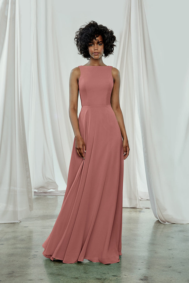 Brynn, dress from Collection Amsale, Fabric: flat-chiffon