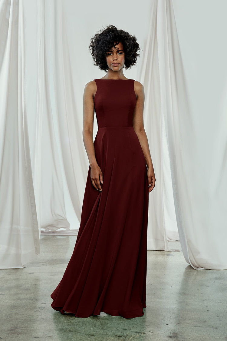 Brynn, dress from Collection Amsale, Fabric: flat-chiffon