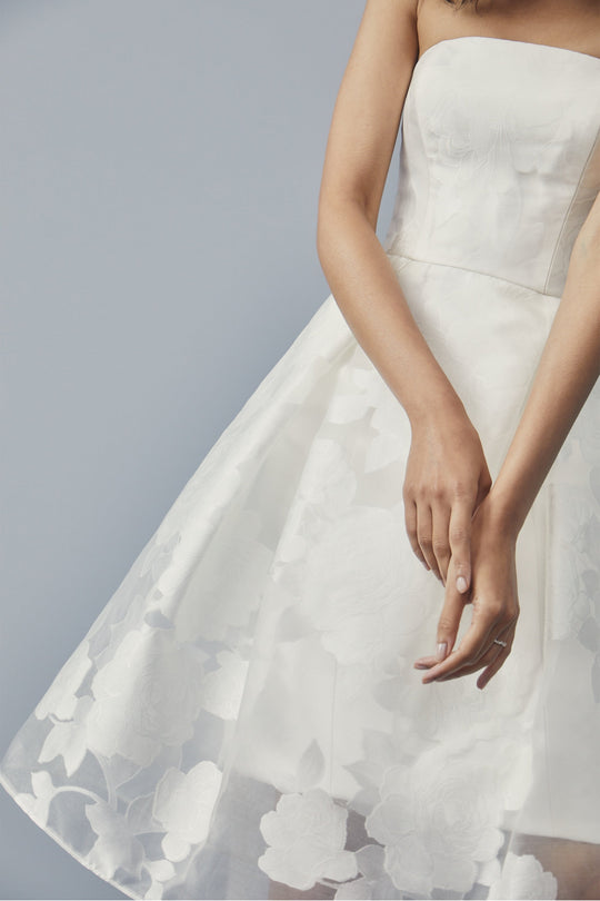 LW166 - Rose Fil-coupé Dress, $495, dress from Collection Amsale
