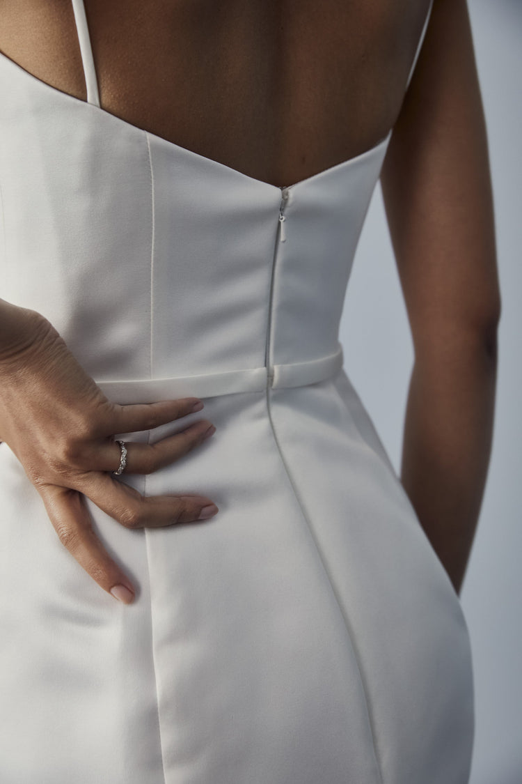 LW163 - Duchess Satin Sheath Dress, dress from Collection Amsale