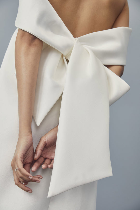 LW165 - Bow Back Shift Dress, $385, dress from Collection Amsale