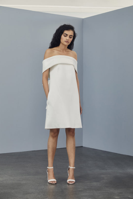 LW165 - Bow Back Shift Dress, $385, dress from Collection Amsale