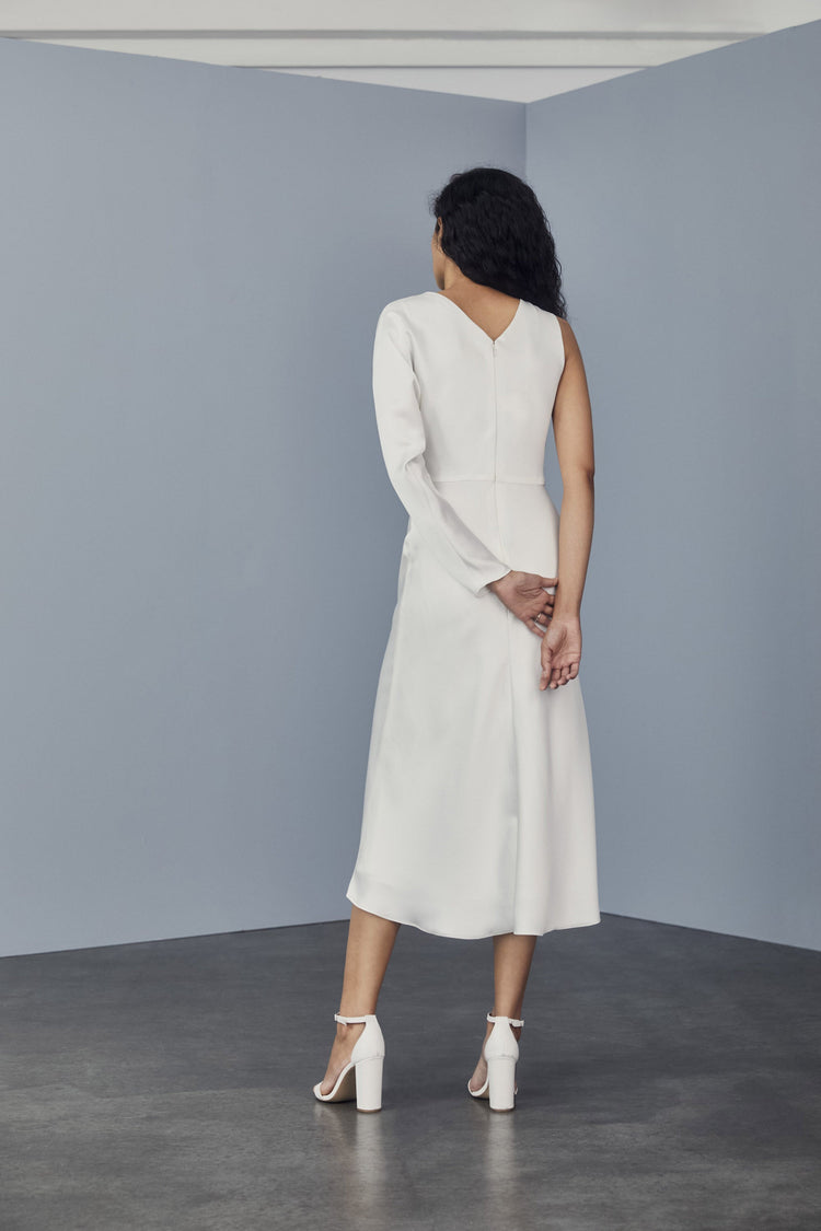 LW168 - Satin One Sleeved dress, dress from Collection Amsale