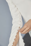 LW169 - Crepe V-Neck Shift Dress - Ivory, dress by color from Collection Amsale