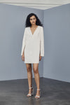 LW169 - Crepe V-Neck Shift Dress - Ivory, dress by color from Collection Amsale