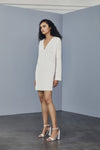 LW169 - Crepe V-Neck Shift Dress - Ivory, dress by color from Collection Amsale