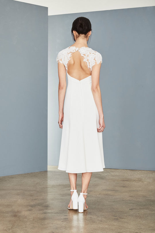 LW142 - Crepe Midi Dress, $425, dress from Collection Amsale