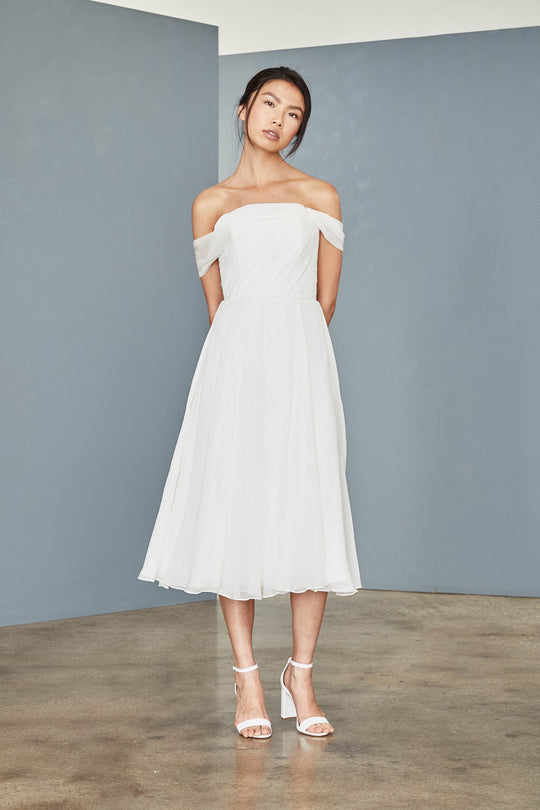LW145 - Silk Chiffon Midi dress, $495, dress from Collection Amsale