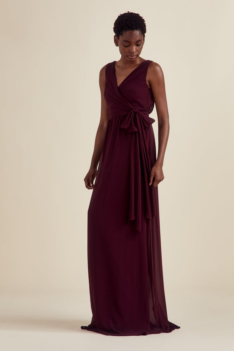Madeline, dress from Collection Amsale, Fabric: flat-chiffon