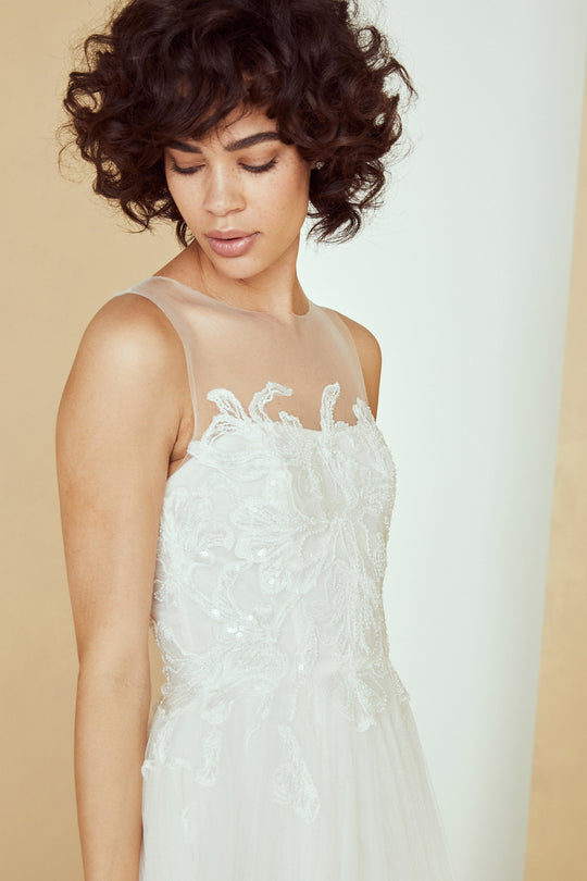 Adelaide, $2,495, dress from Collection Amsale