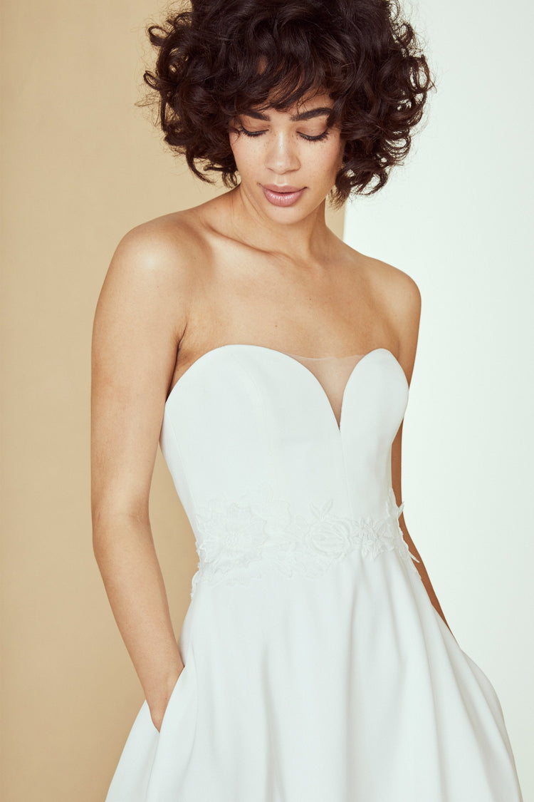 Mac, dress from Collection Amsale