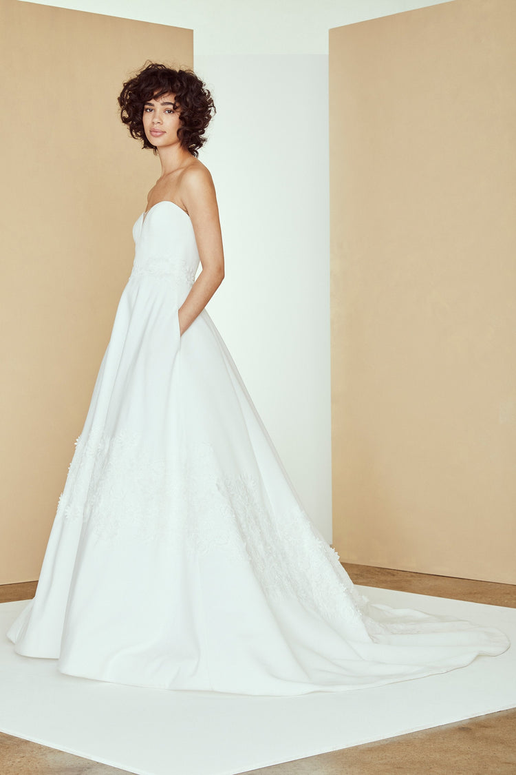 Mac, dress from Collection Amsale