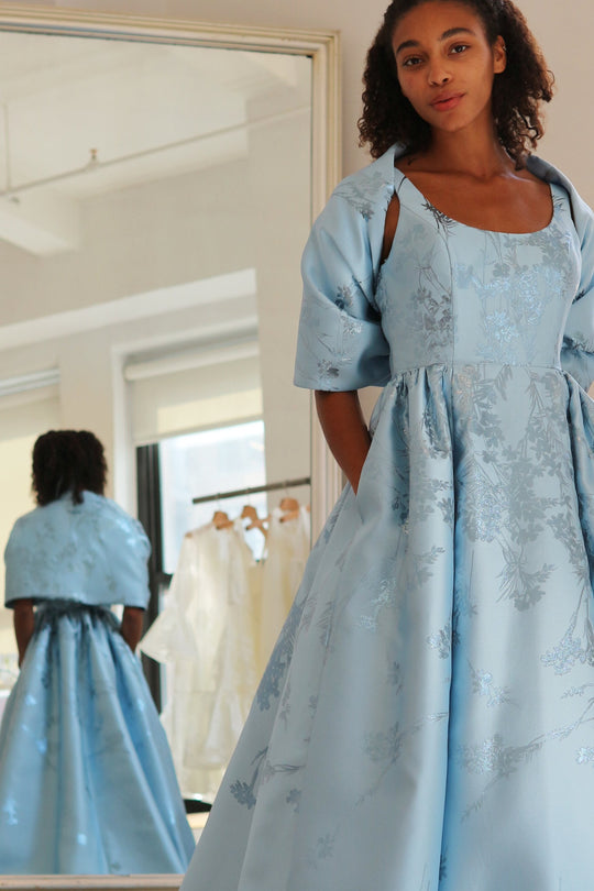 P410J, $495, dress from Collection Amsale