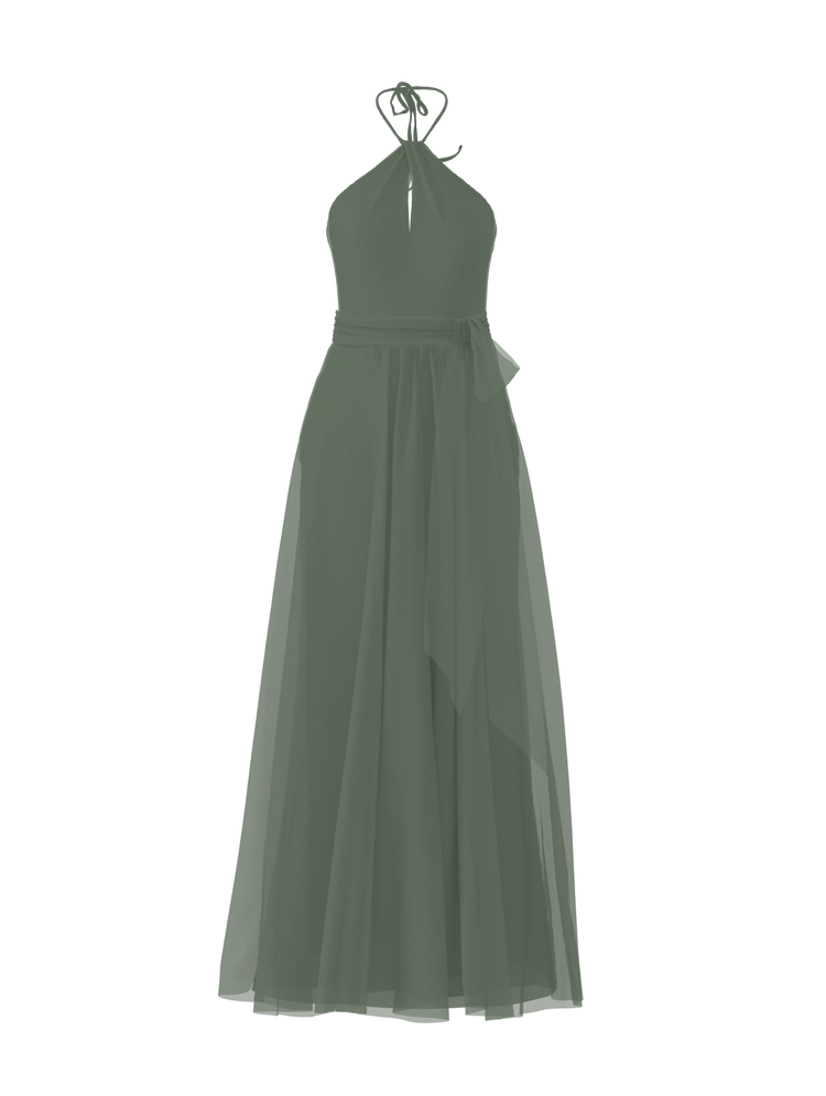 Bodice(Colby), Skirt(Justine),Belt(Sash), olive, combo from Collection Amsale
