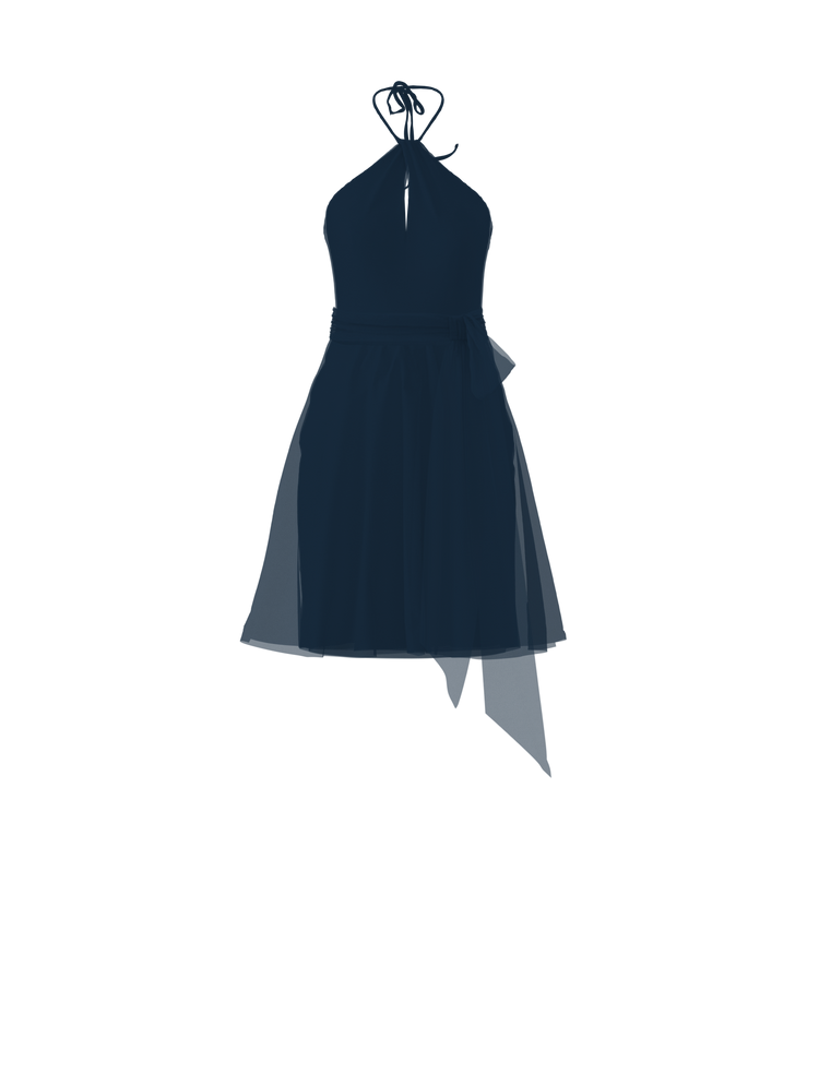 Bodice(Colby), Skirt(Carla),Belt(Sash), navy, combo from Collection Amsale