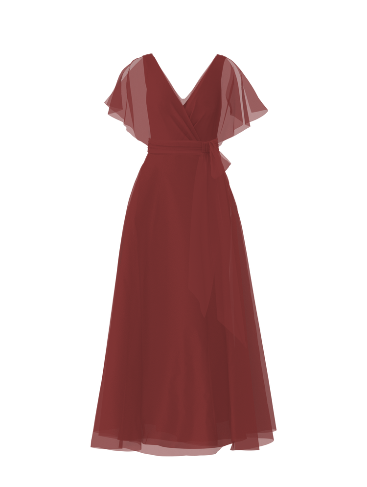 Bodice(Ava), Skirt(Cerisa),Belt(Sash), cayenne, combo from Collection Amsale