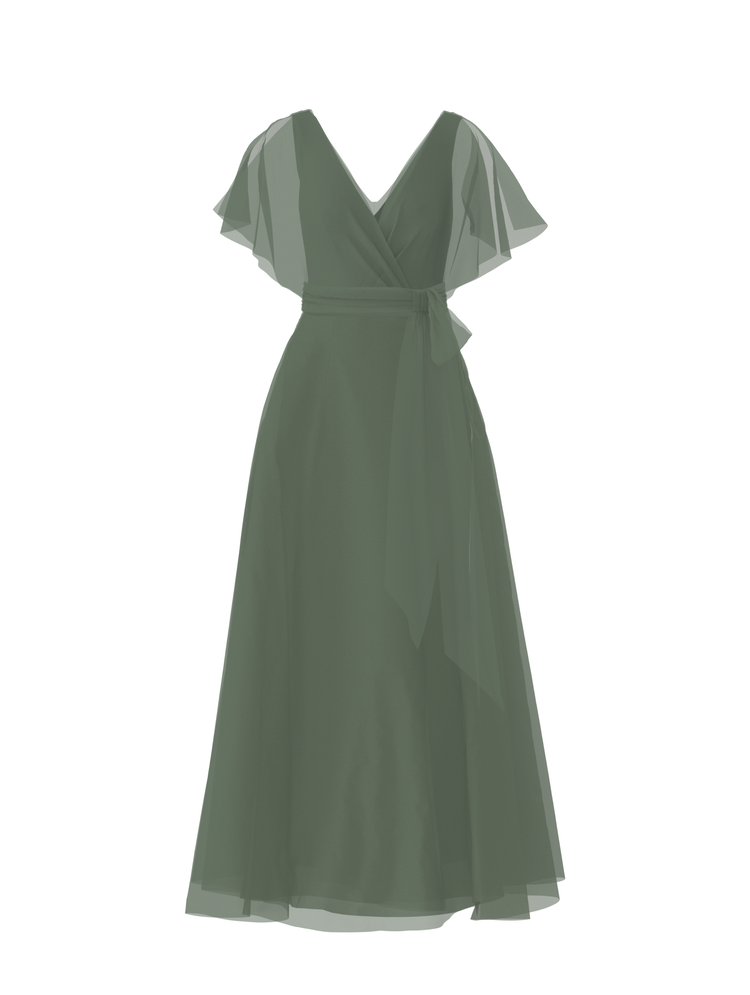 Bodice(Ava), Skirt(Cerisa),Belt(Sash), olive, combo from Collection Amsale