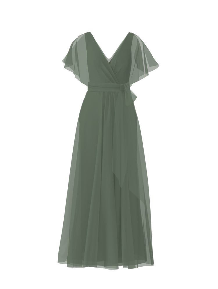 Bodice(Ava), Skirt(Justine),Belt(Sash), olive, combo from Collection Amsale